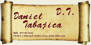 Daniel Tabajica vizit kartica